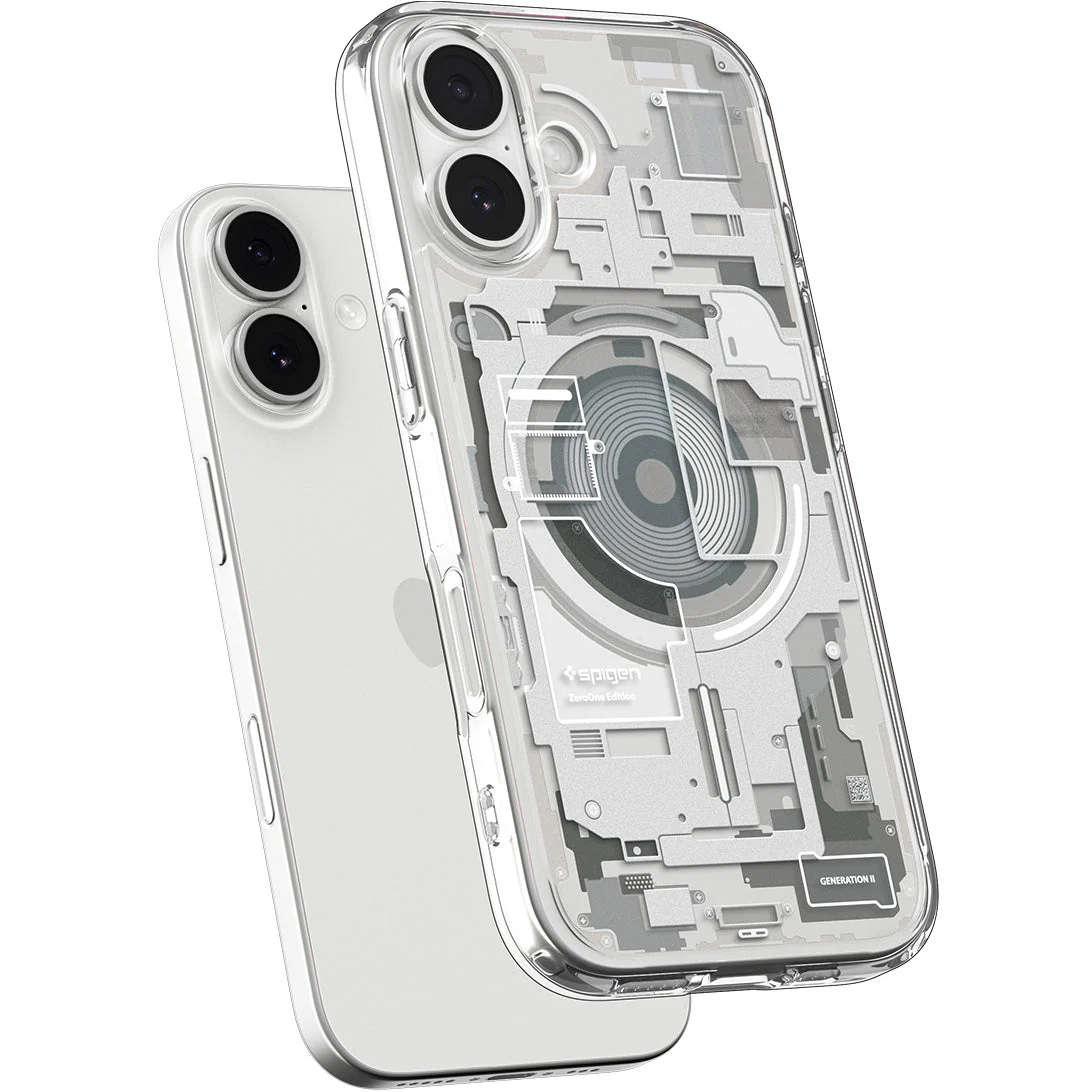 Handyhülle für iPhone 17, Spigen Ultra Hybrid Mag mit MagSafe, Beige-Transparent (Zero One) - Image 3