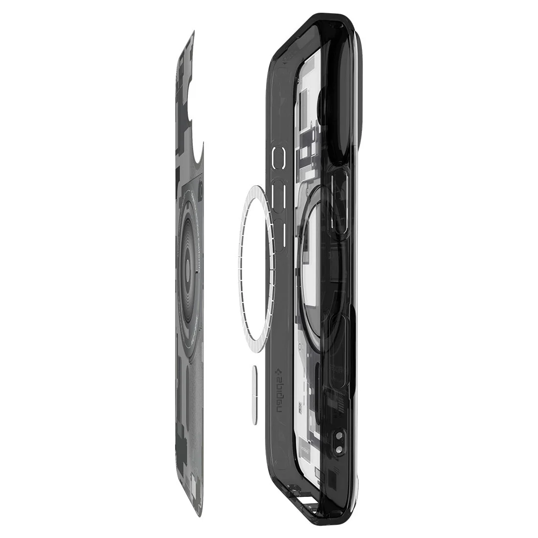Handyhülle für iPhone 17, Spigen Ultra Hybrid Mag mit MagSafe, Rauchfarben-Grau (Zero One) - Image 15