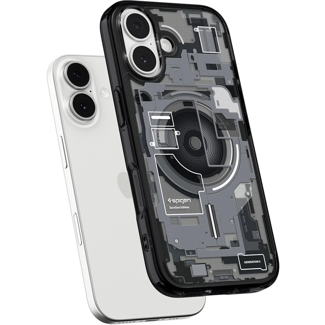 Handyhülle für iPhone 17, Spigen Ultra Hybrid Mag mit MagSafe, Rauchfarben-Grau (Zero One) - Image 3