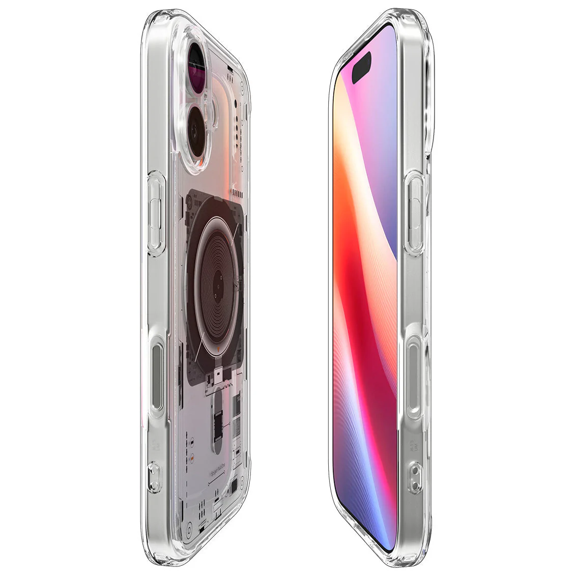 Handyhülle für iPhone 17, Spigen Ultra Hybrid Mag mit MagSafe, Transparent-Gemustert (Neo One) - Image 11