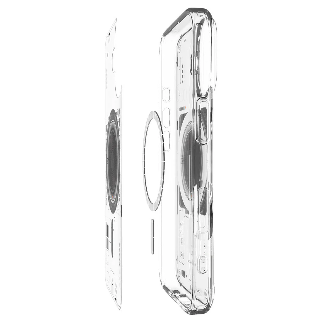 Handyhülle für iPhone 17, Spigen Ultra Hybrid Mag mit MagSafe, Transparent-Gemustert (Neo One) - Image 12