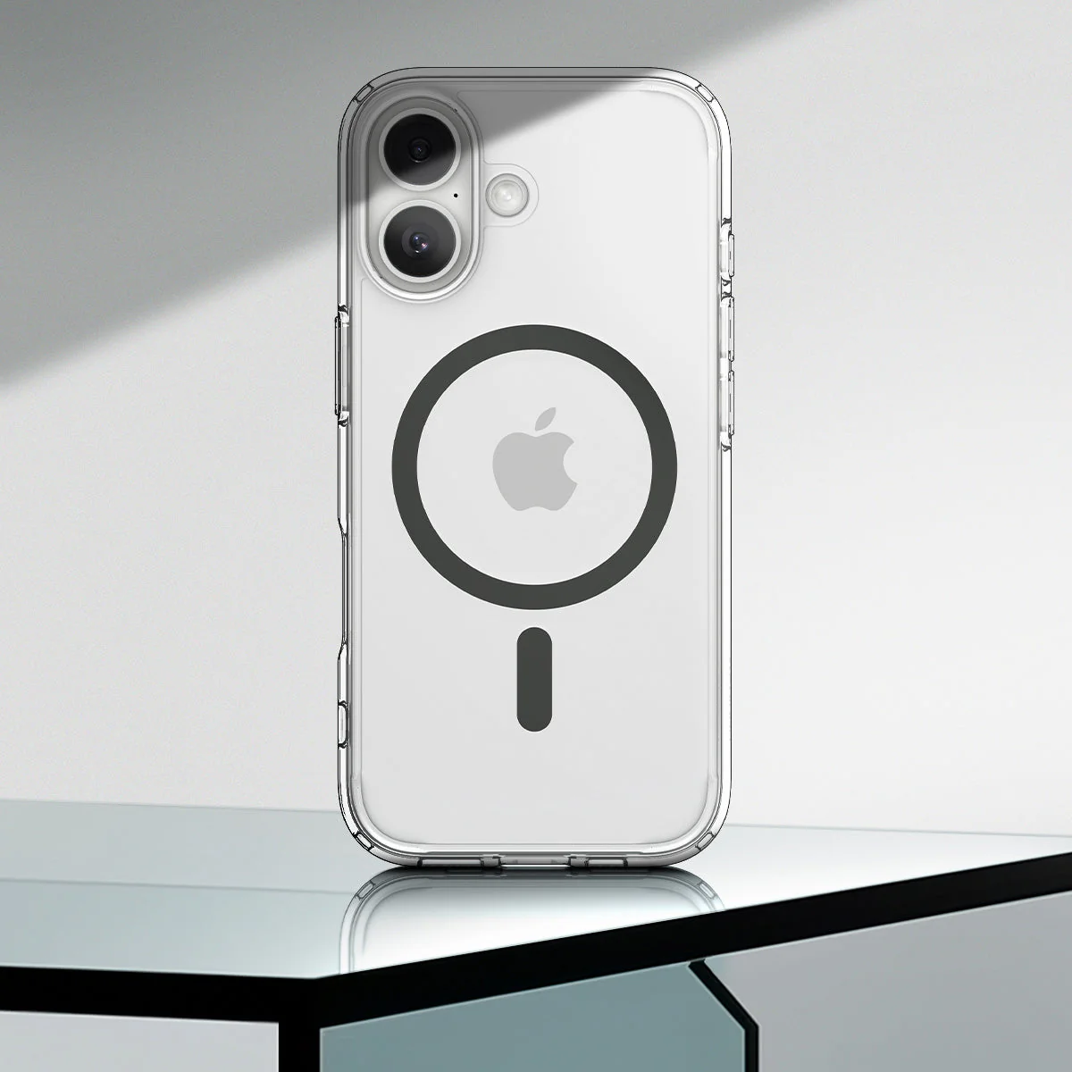 Handyhülle für iPhone 17, Spigen Ultra Hybrid Mag mit MagSafe, Transparent-Grau - Image 3
