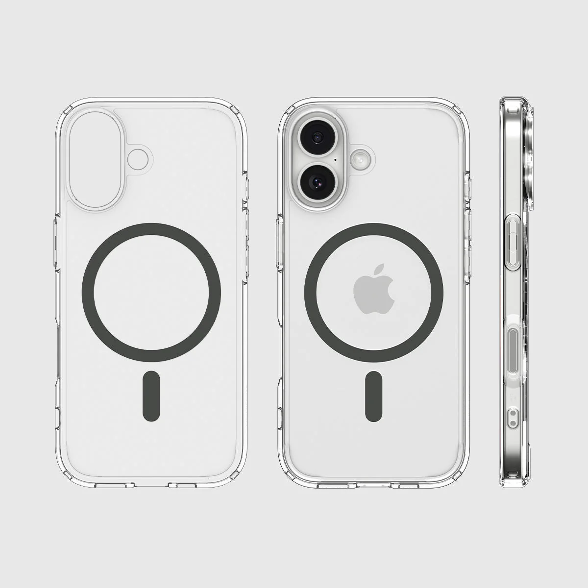 Handyhülle für iPhone 17, Spigen Ultra Hybrid Mag mit MagSafe, Transparent-Grau - Image 5
