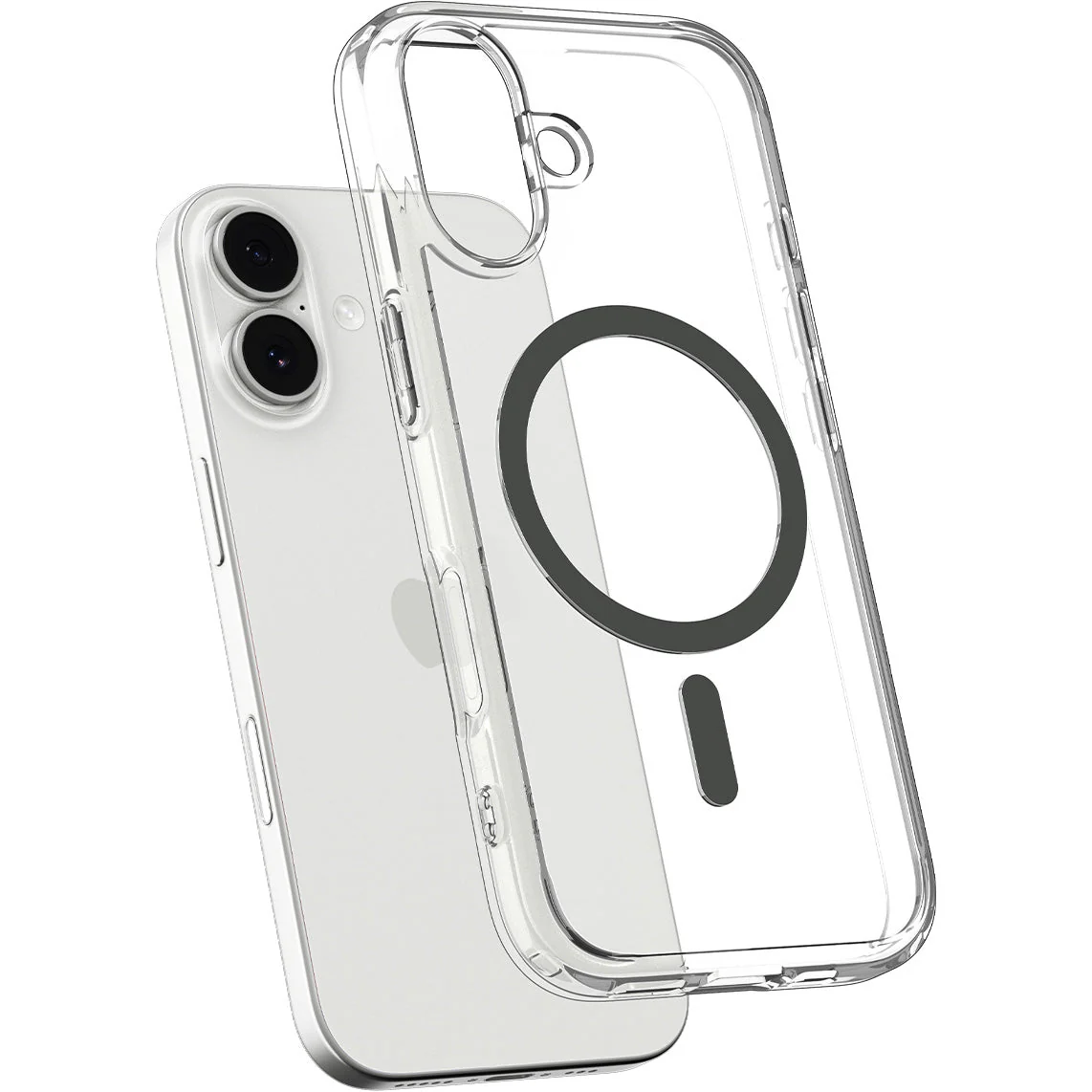 Handyhülle für iPhone 17, Spigen Ultra Hybrid Mag mit MagSafe, Transparent-Grau - Image 6