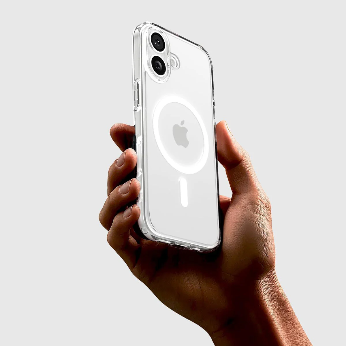 Handyhülle für iPhone 17, Spigen Ultra Hybrid Mag mit MagSafe, Transparent-Weiß - Image 10
