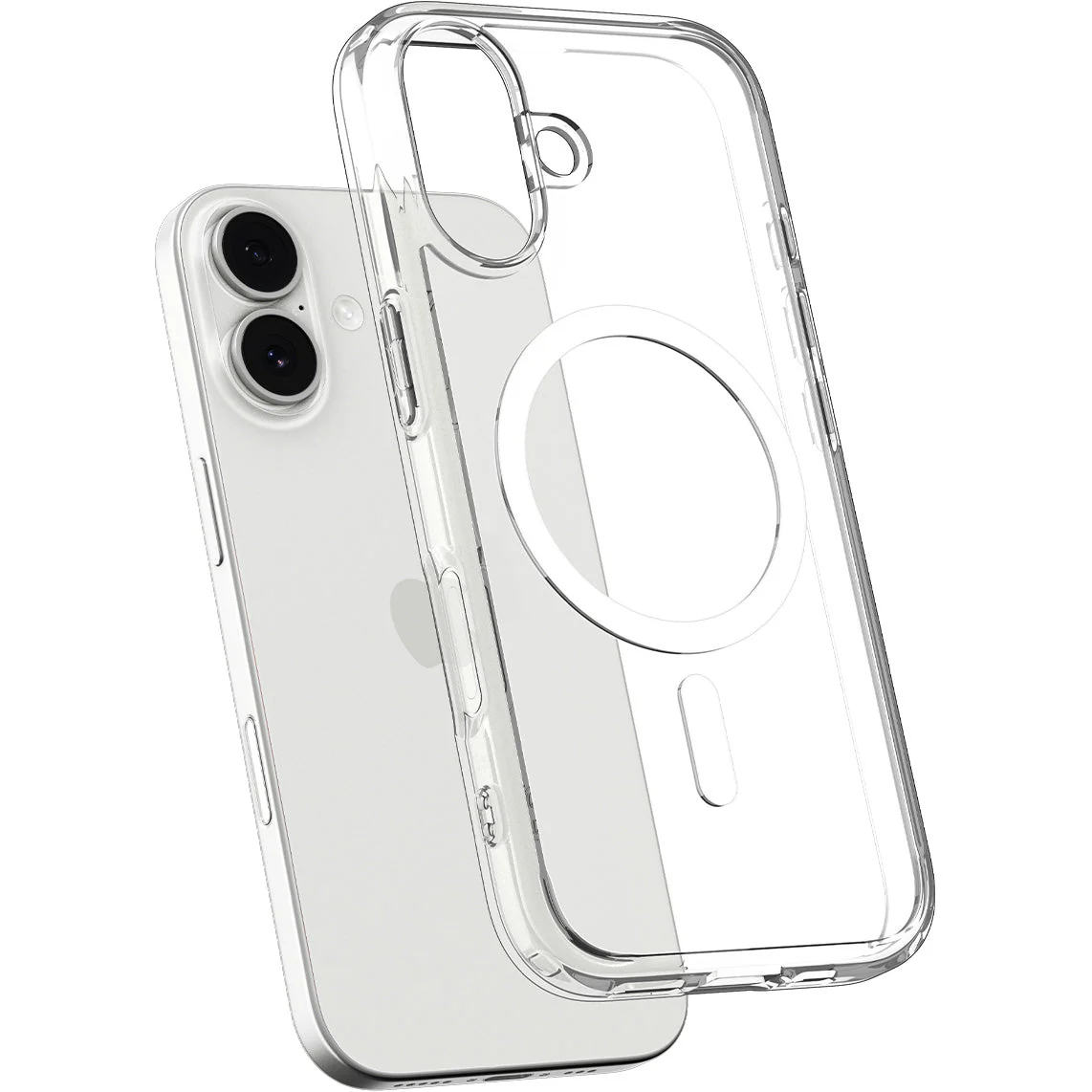 Handyhülle für iPhone 17, Spigen Ultra Hybrid Mag mit MagSafe, Transparent-Weiß - Image 3