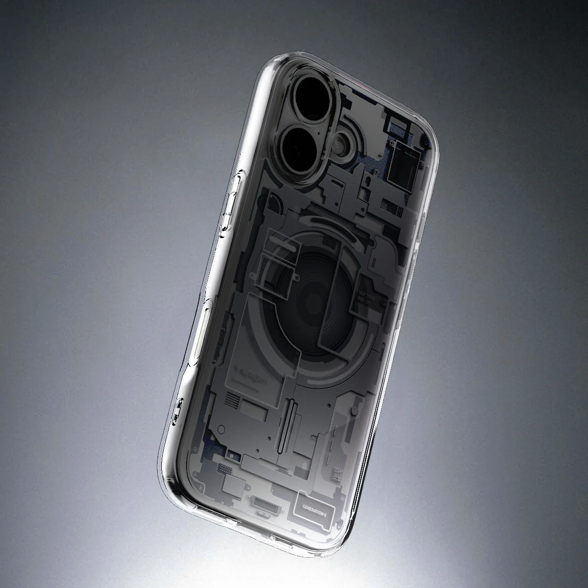 Handyhülle für iPhone 17, Spigen Ultra Hybrid Mag mit MagSafe, Weiß-Grau (Zero One) - Image 6