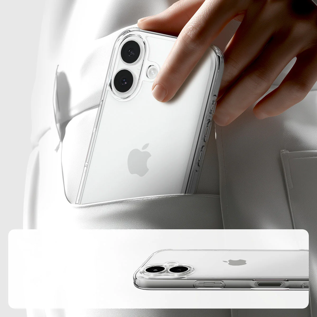 Handyhülle für iPhone 17, Spigen Ultra Hybrid, Transparent - Image 6