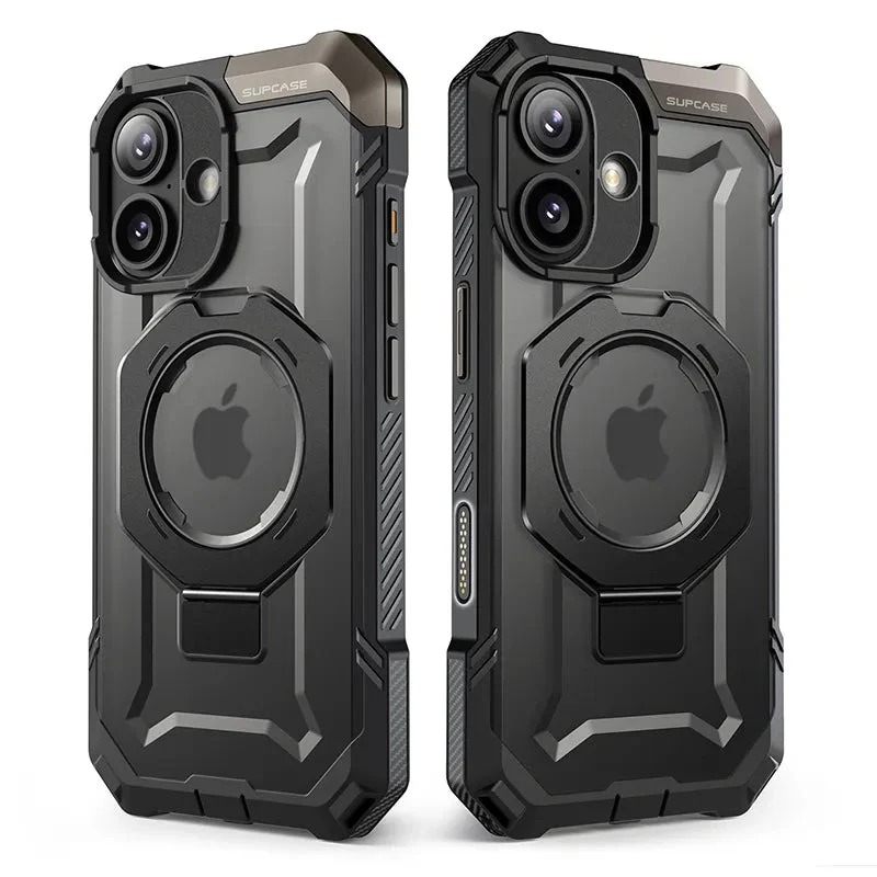 Handyhülle für iPhone 17, Supcase UB Grip Mag mit MagSafe (CC), Schwarz-Transparent - Image 3