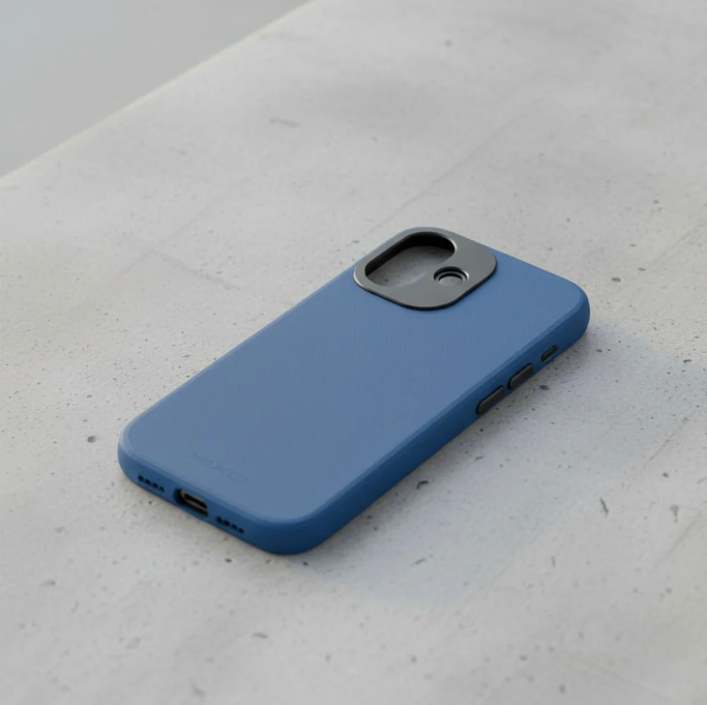 Handyhülle für iPhone 17, YAXO Leather Gear Slim Case MagSafe, Blau - Image 3
