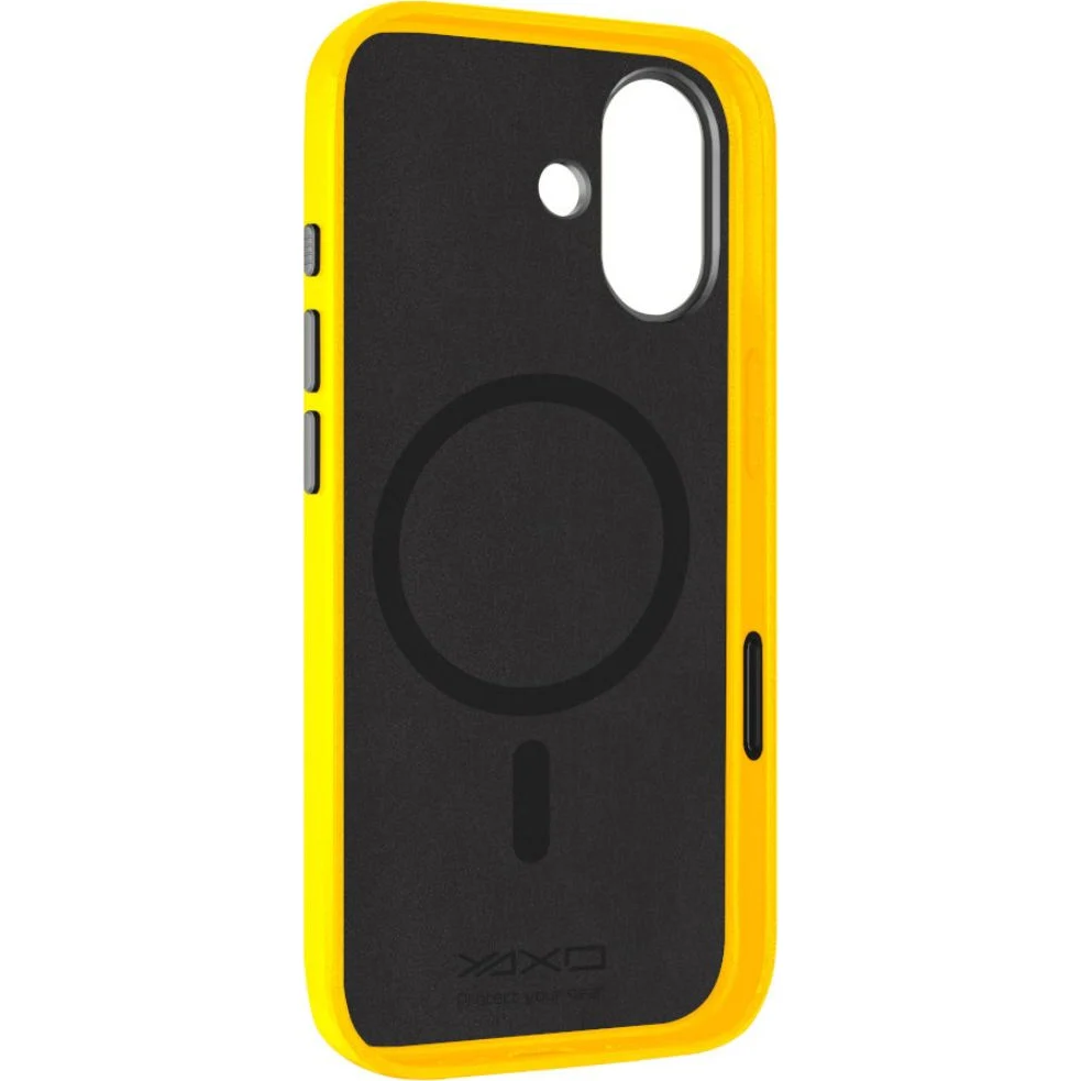 Handyhülle für iPhone 17, YAXO Leather Gear Slim Case MagSafe, Gelb - Image 5