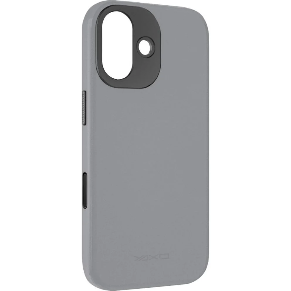 Handyhülle für iPhone 17, YAXO Leather Gear Slim Case MagSafe, Grau