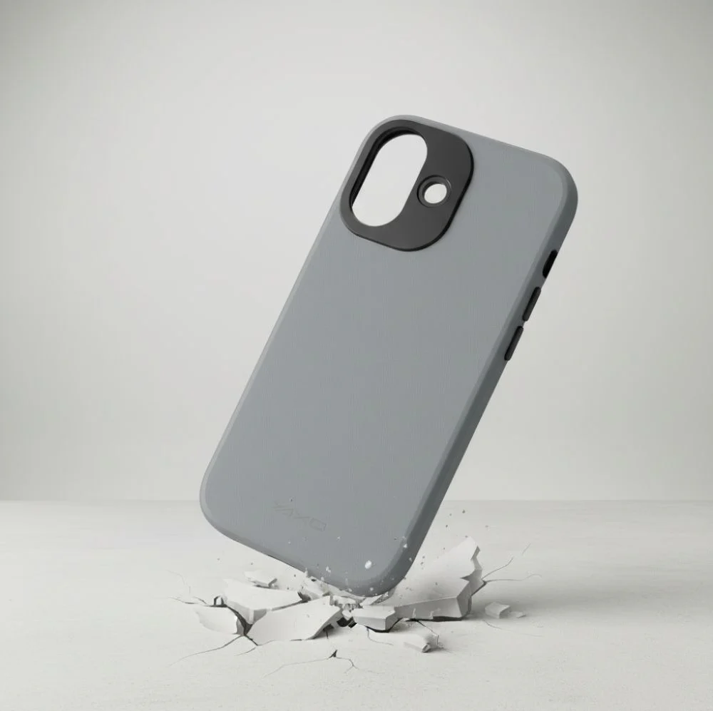 Handyhülle für iPhone 17, YAXO Leather Gear Slim Case MagSafe, Grau - Image 4