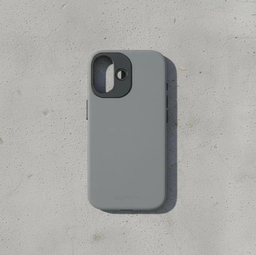 Handyhülle für iPhone 17, YAXO Leather Gear Slim Case MagSafe, Grau - Image 8