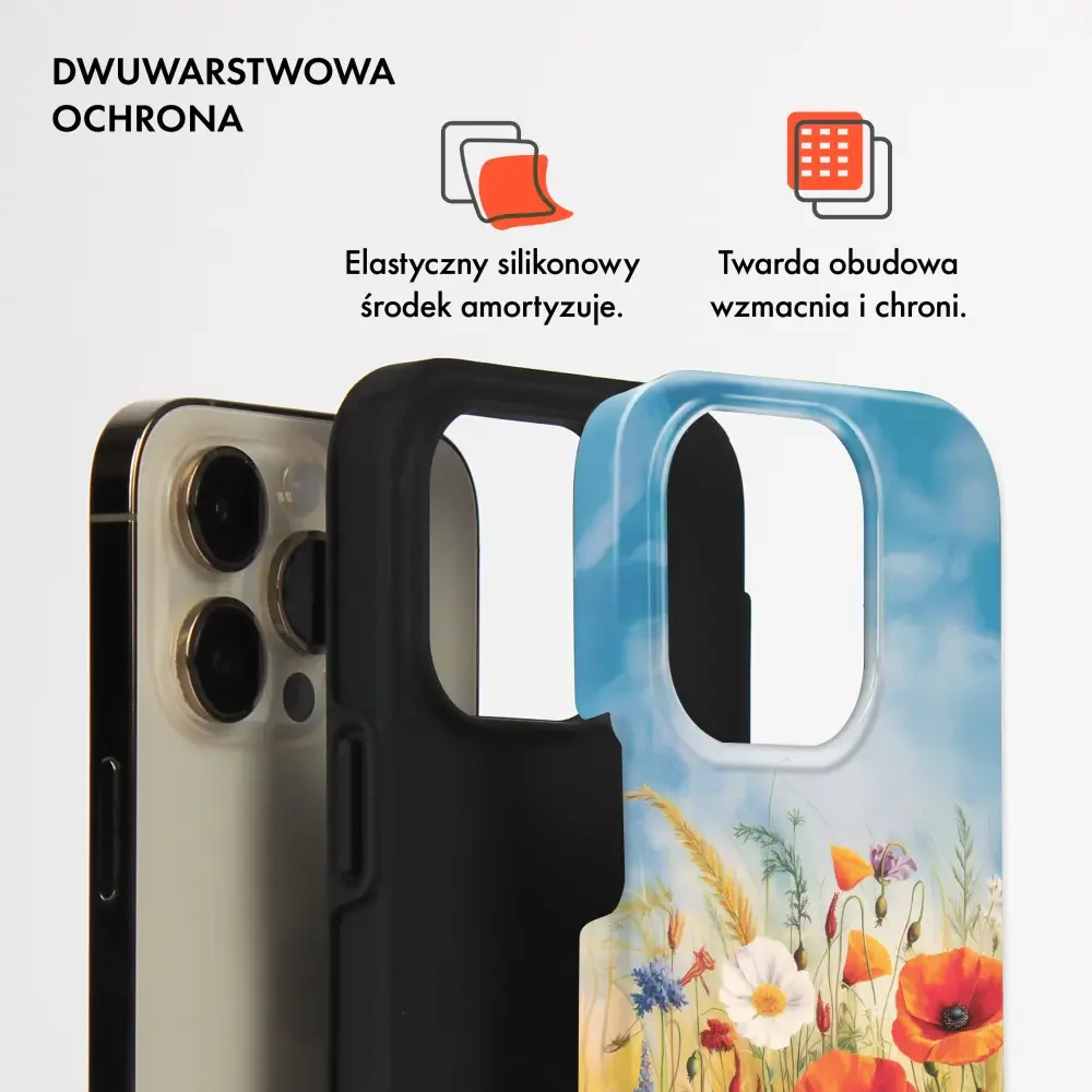 Handyhülle für iPhone 17e, Mobiwear Elite Pro, Wiesenblumen - Image 3