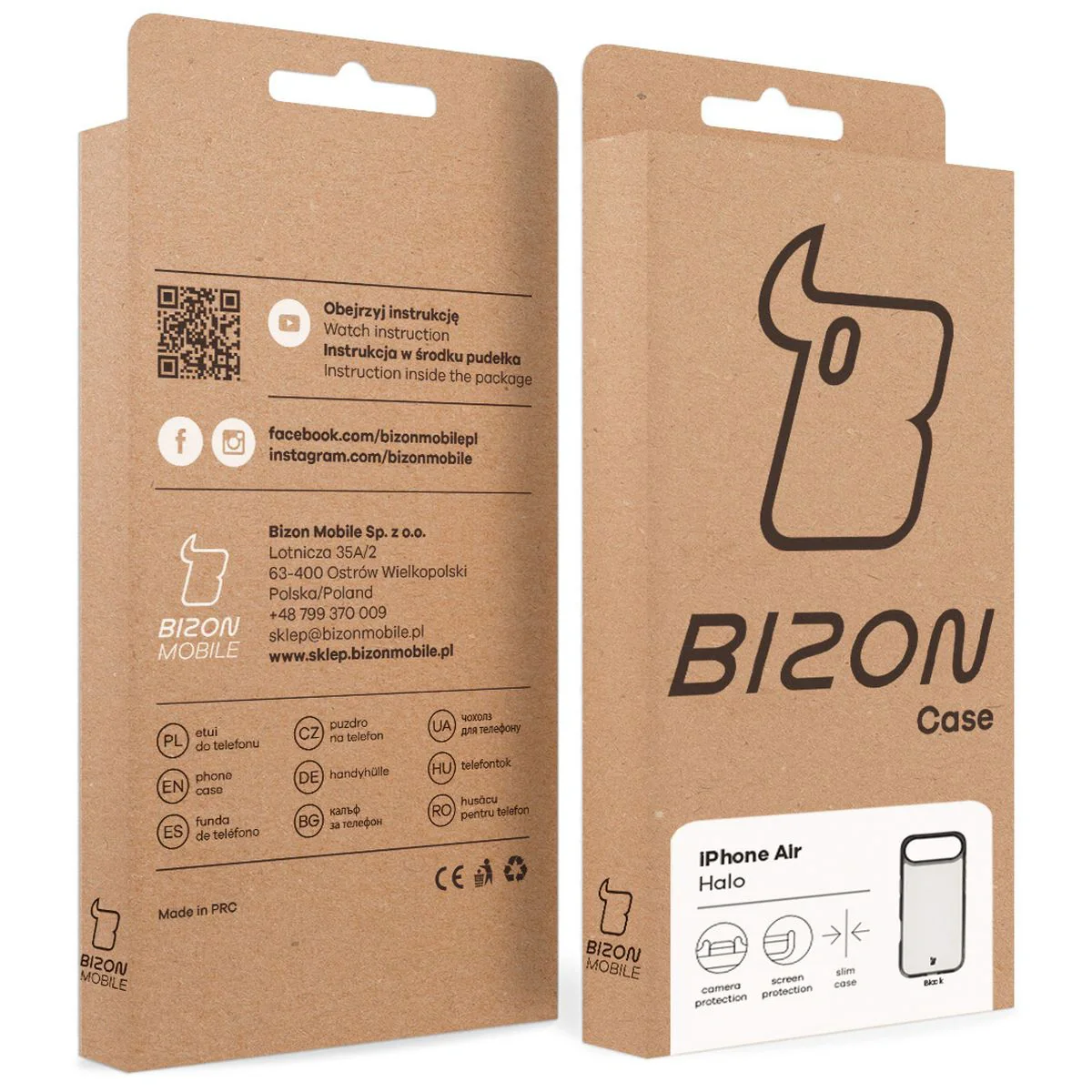 Handyhülle für iPhone Air, Bizon Case Halo, Getönt-Schwarz - Image 8