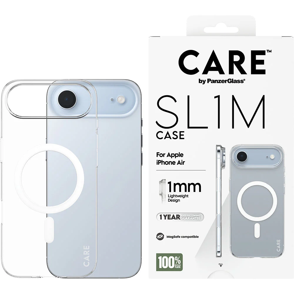 Handyhülle für iPhone Air, CARE by PanzerGlass SL1M mit MagSafe, Transparent - Image 4