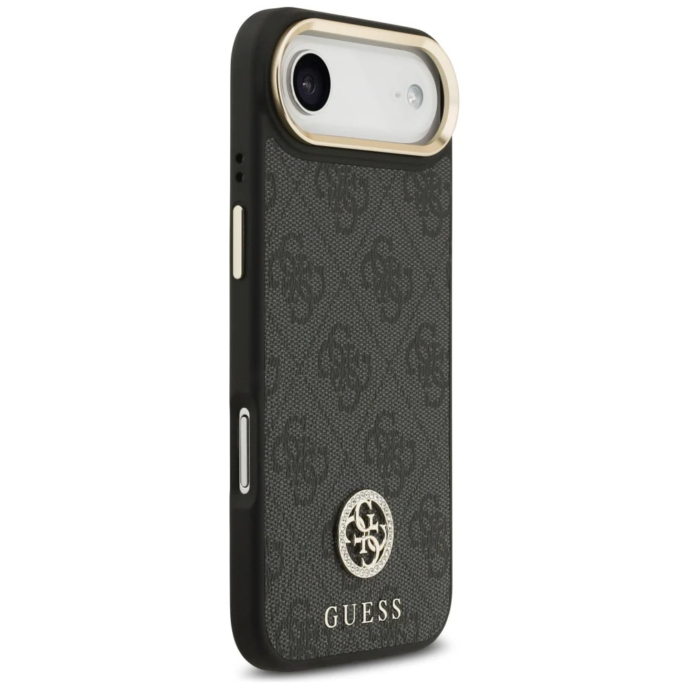 Handyhülle für iPhone Air, Guess 4G Strass Logo. mit MagSafe, Schwarz - Image 3