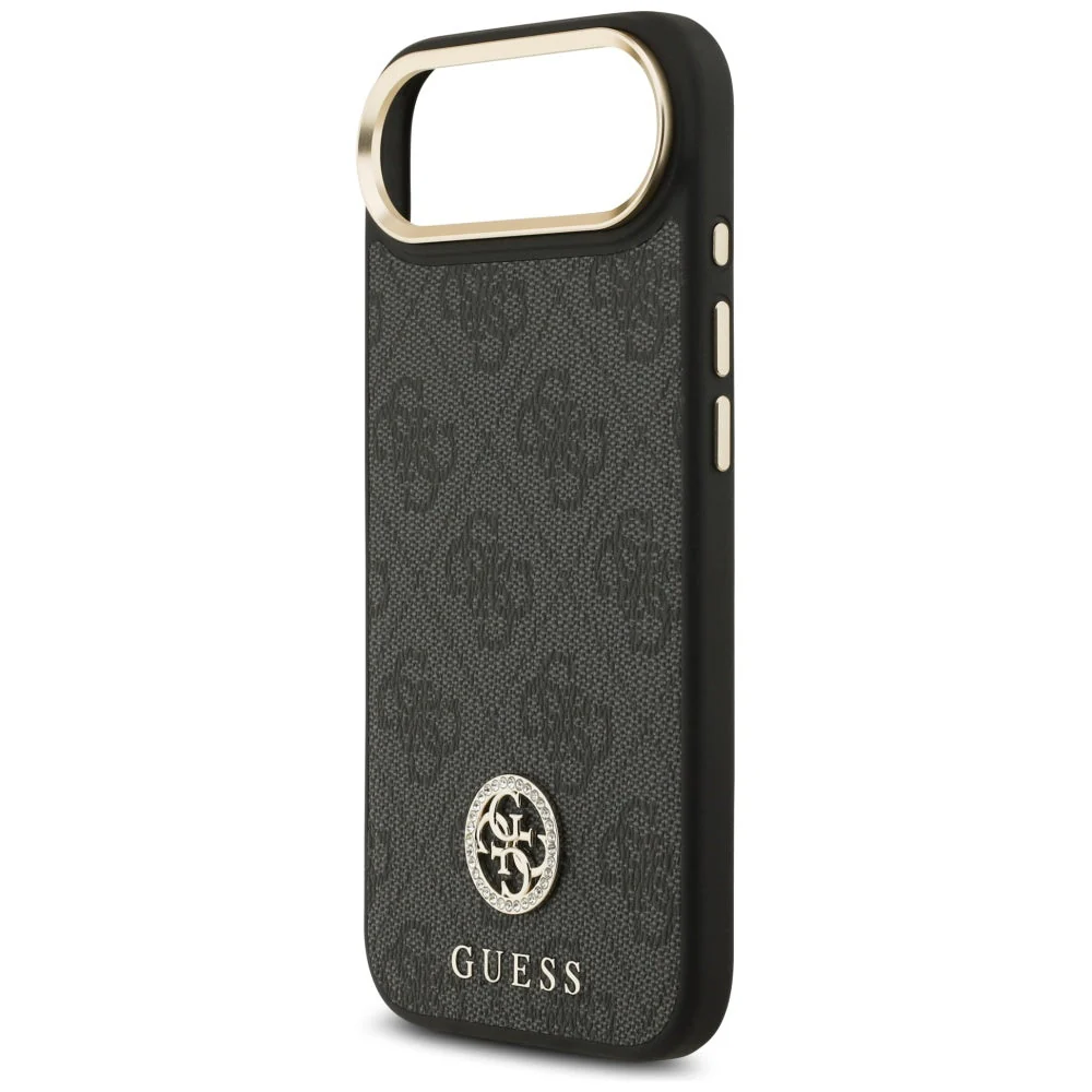Handyhülle für iPhone Air, Guess 4G Strass Logo. mit MagSafe, Schwarz - Image 5