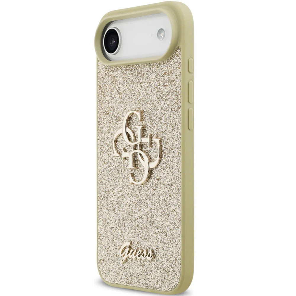 Handyhülle für iPhone Air, Guess Fixed Glitter Big 4G, Gold-Glitter - Image 3