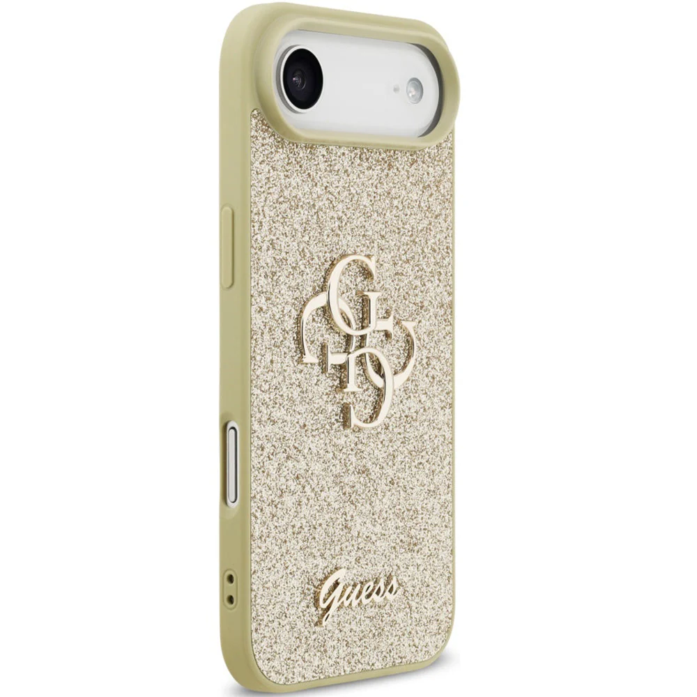 Handyhülle für iPhone Air, Guess Fixed Glitter Big 4G, Gold-Glitter - Image 8