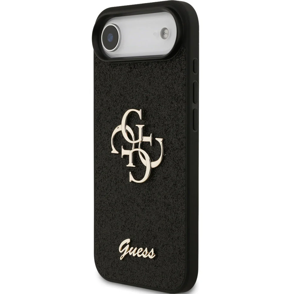 Handyhülle für iPhone Air, Guess Fixed Glitter Big 4G, Schwarz-Glitter - Image 3