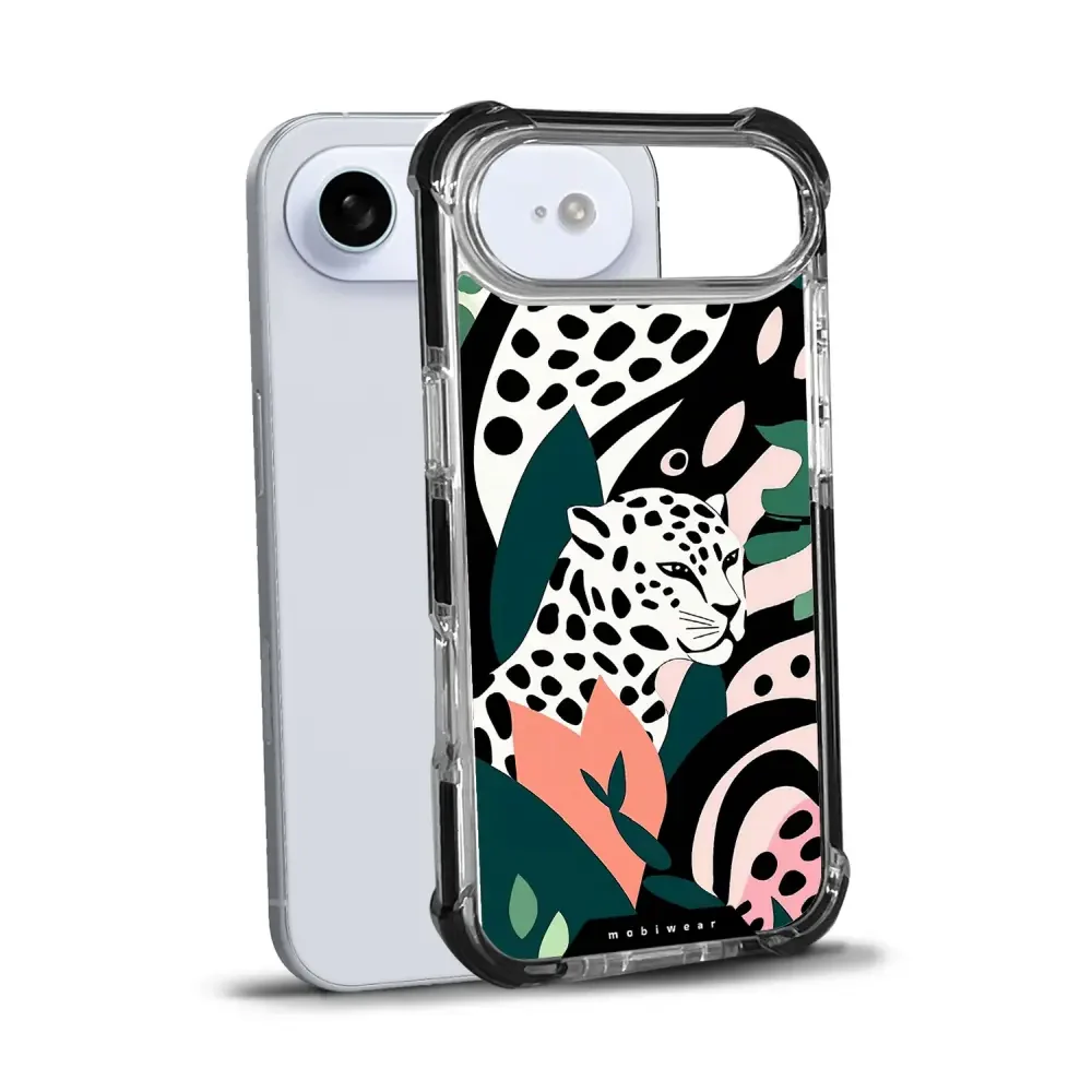Handyhülle für iPhone Air mit MagSafe, Mobiwear Elite Bumper, Tropischer Gepard - Image 17