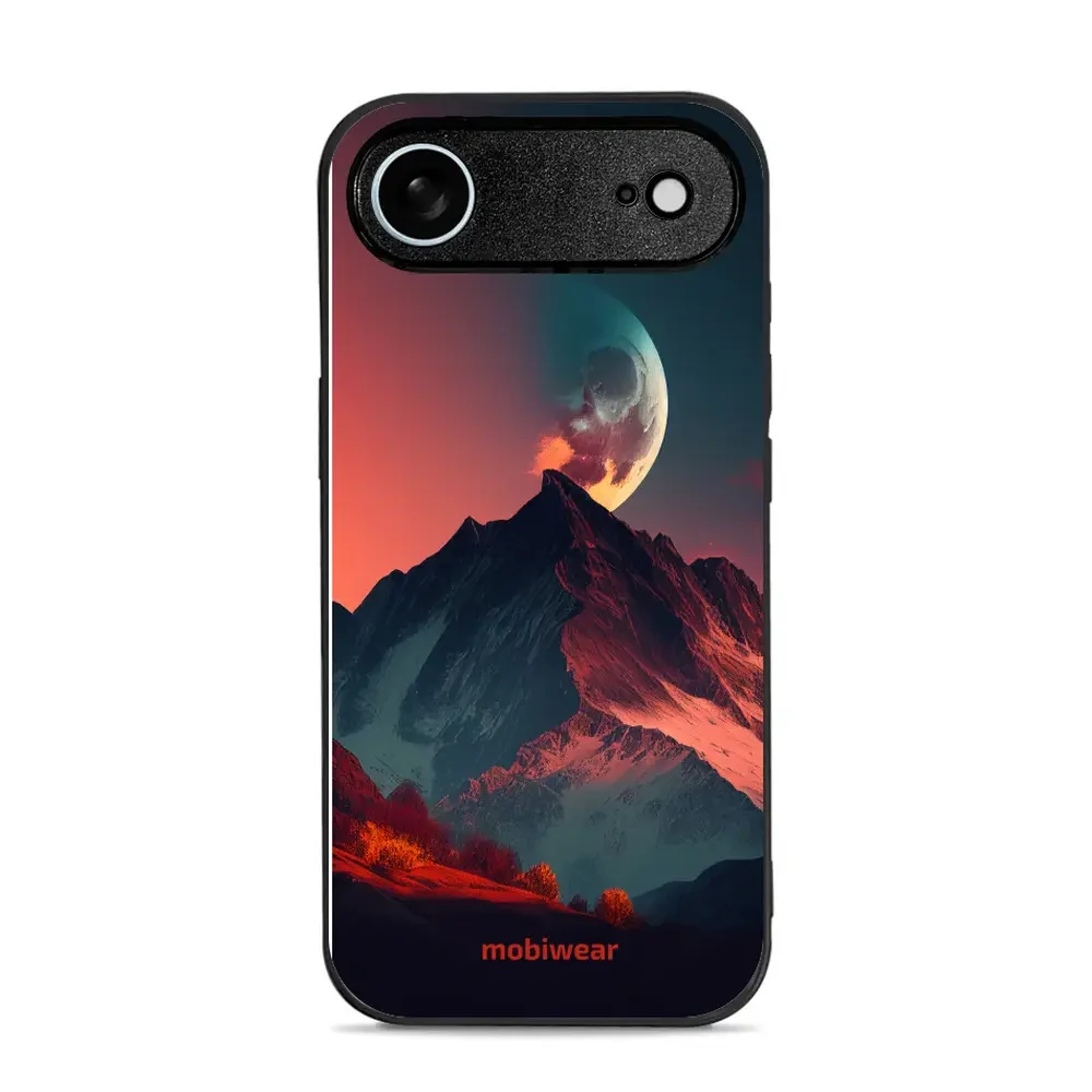 Handyhülle für iPhone Air, Mobiwear Glossy Case, Gebirgsdämmerung