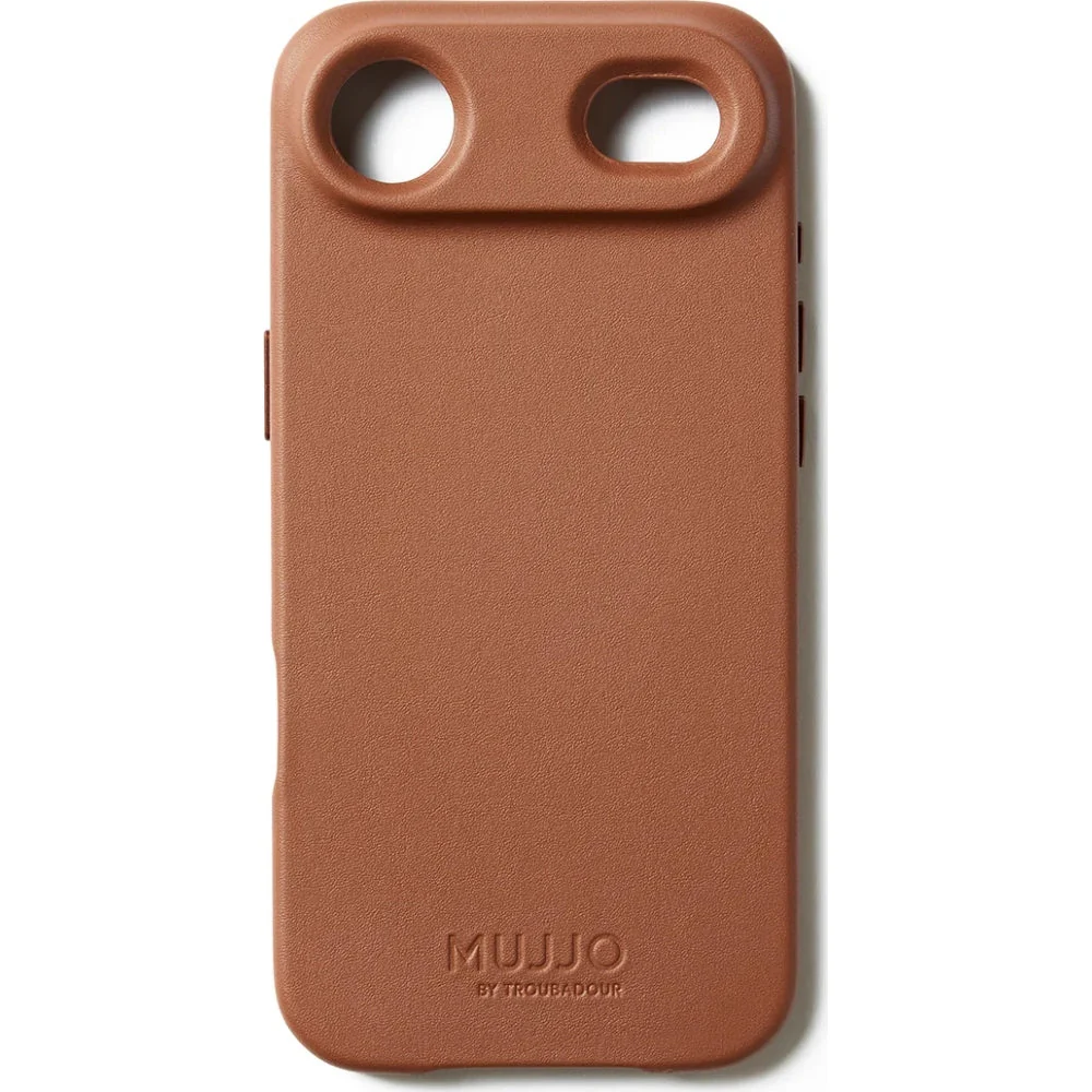Handyhülle für iPhone Air, Mujjo Full Leather Case für MagSafe, Braun