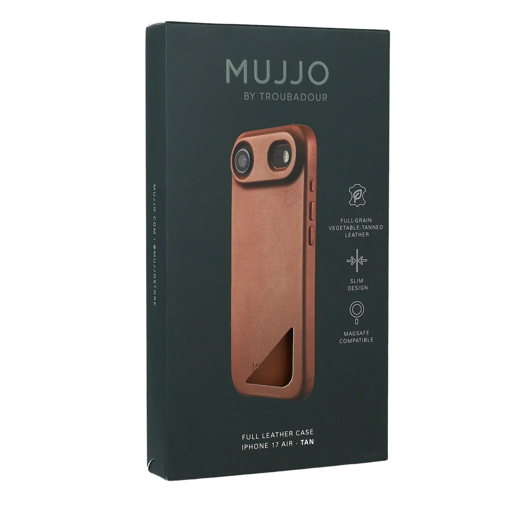 Handyhülle für iPhone Air, Mujjo Full Leather Case für MagSafe, Braun - Image 8
