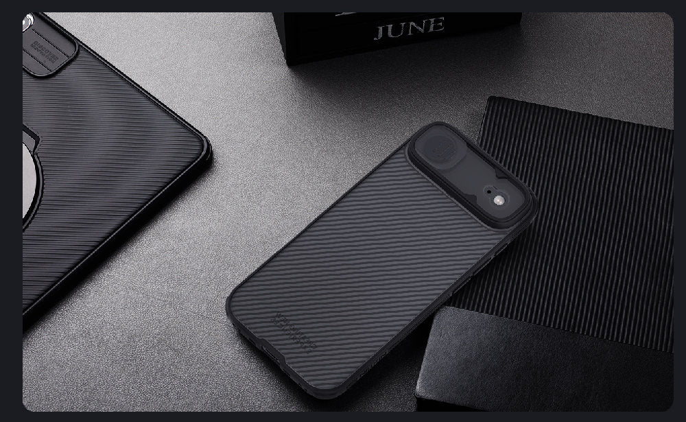 Handyhülle für iPhone Air, Nillkin CamShield Pro, Durchscheinend-Schwarz - Image 14