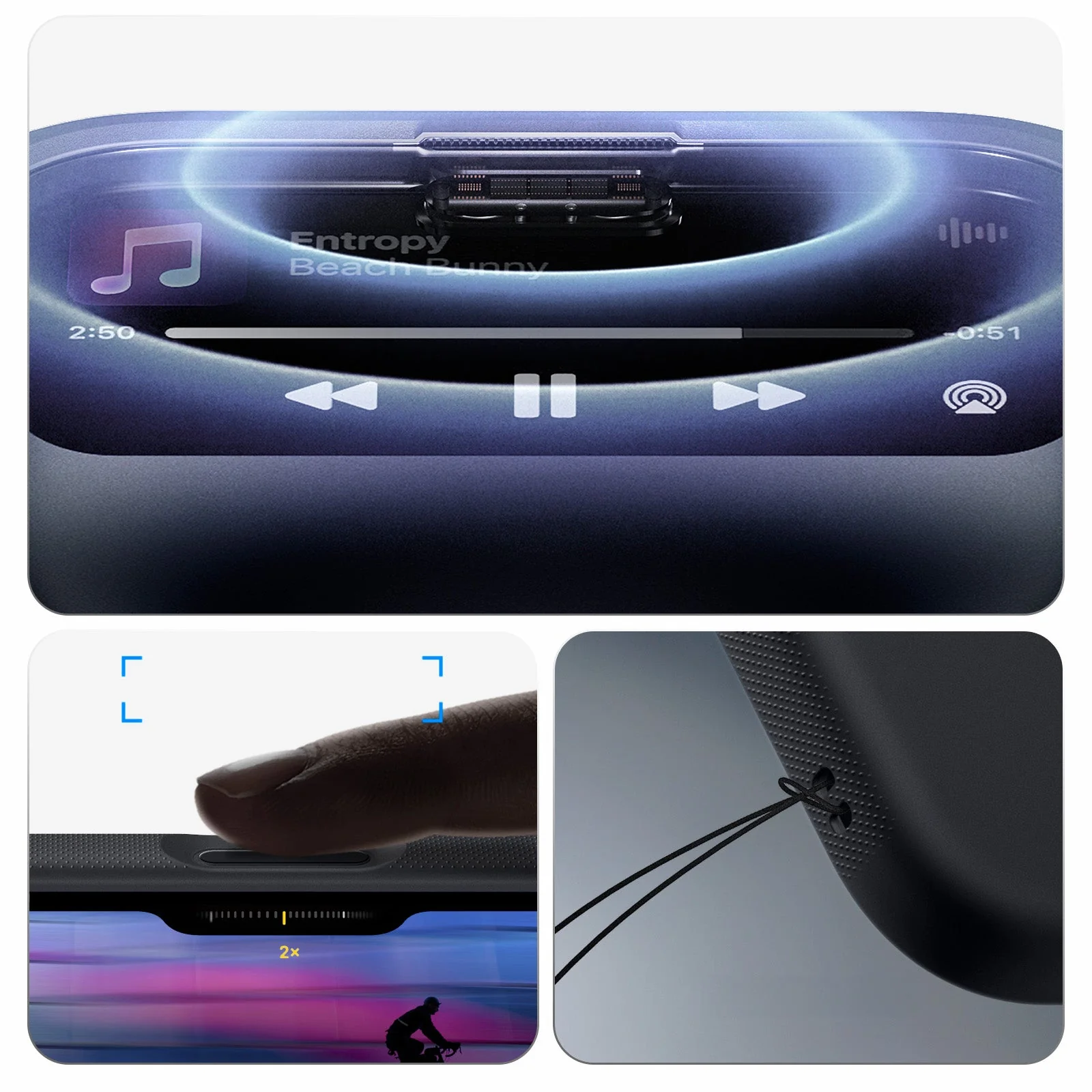 Handyhülle für iPhone Air, Spigen Nano Pop Mag mit MagSafe, Schwarz und Grau - Image 5