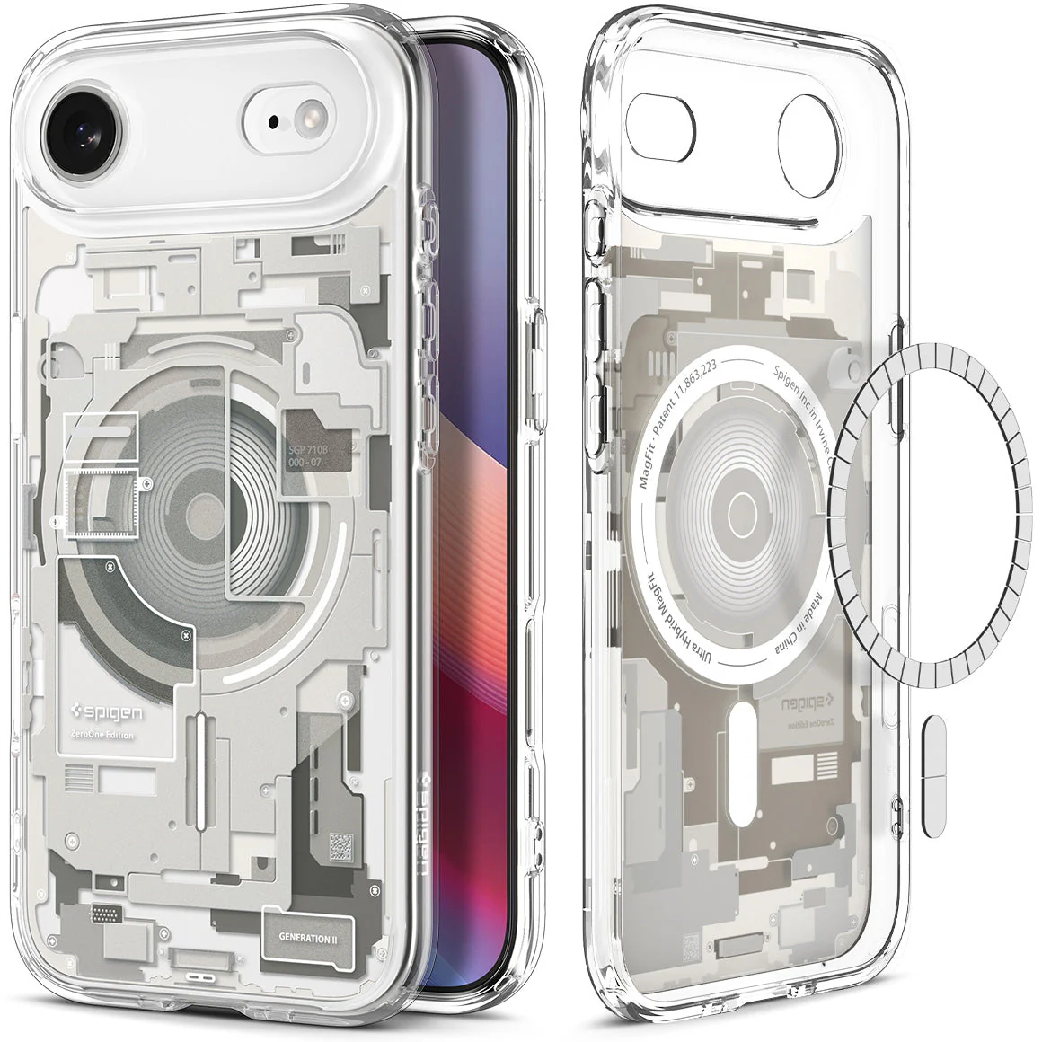 Handyhülle für iPhone Air, Spigen Ultra Hybrid Mag mit MagSafe, Beige-Transparent (Zero One) - Image 9