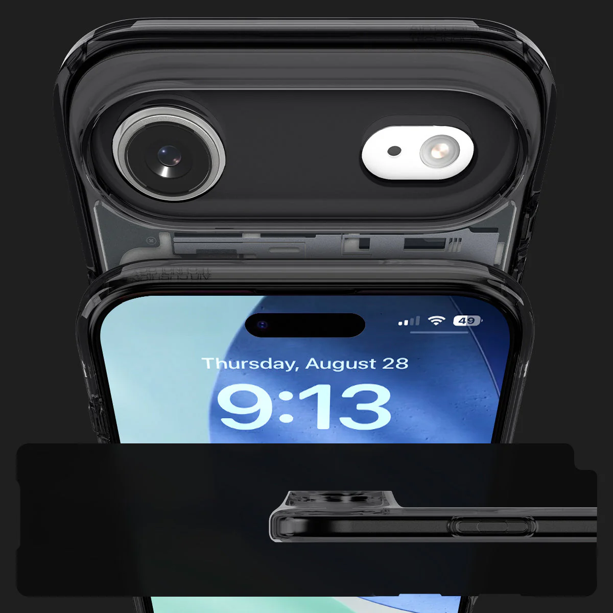 Handyhülle für iPhone Air, Spigen Ultra Hybrid Mag mit MagSafe, Rauchfarben-Grau (Zero One) - Image 2