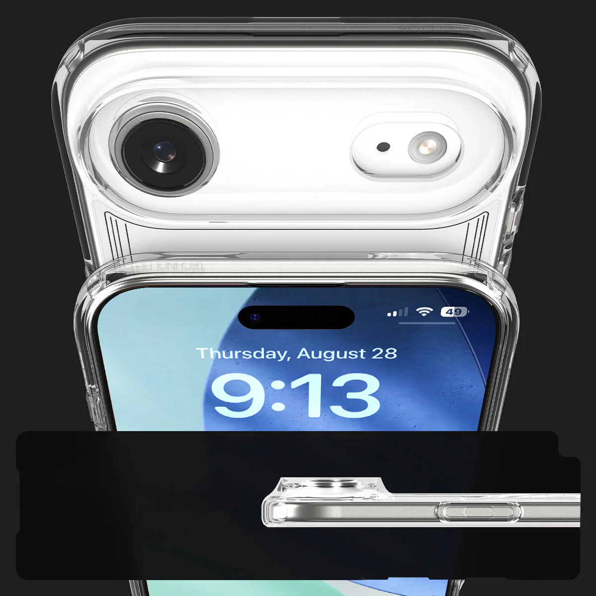 Handyhülle für iPhone Air, Spigen Ultra Hybrid Mag mit MagSafe, Transparent-Gemustert (Neo One) - Image 2
