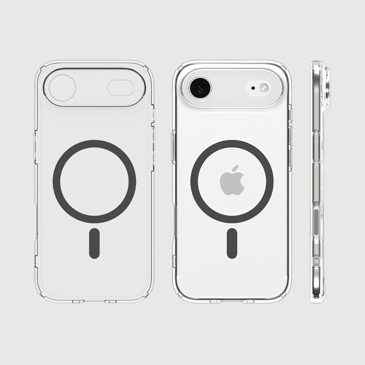 Handyhülle für iPhone Air, Spigen Ultra Hybrid Mag mit MagSafe, Transparent-Grau - Image 5