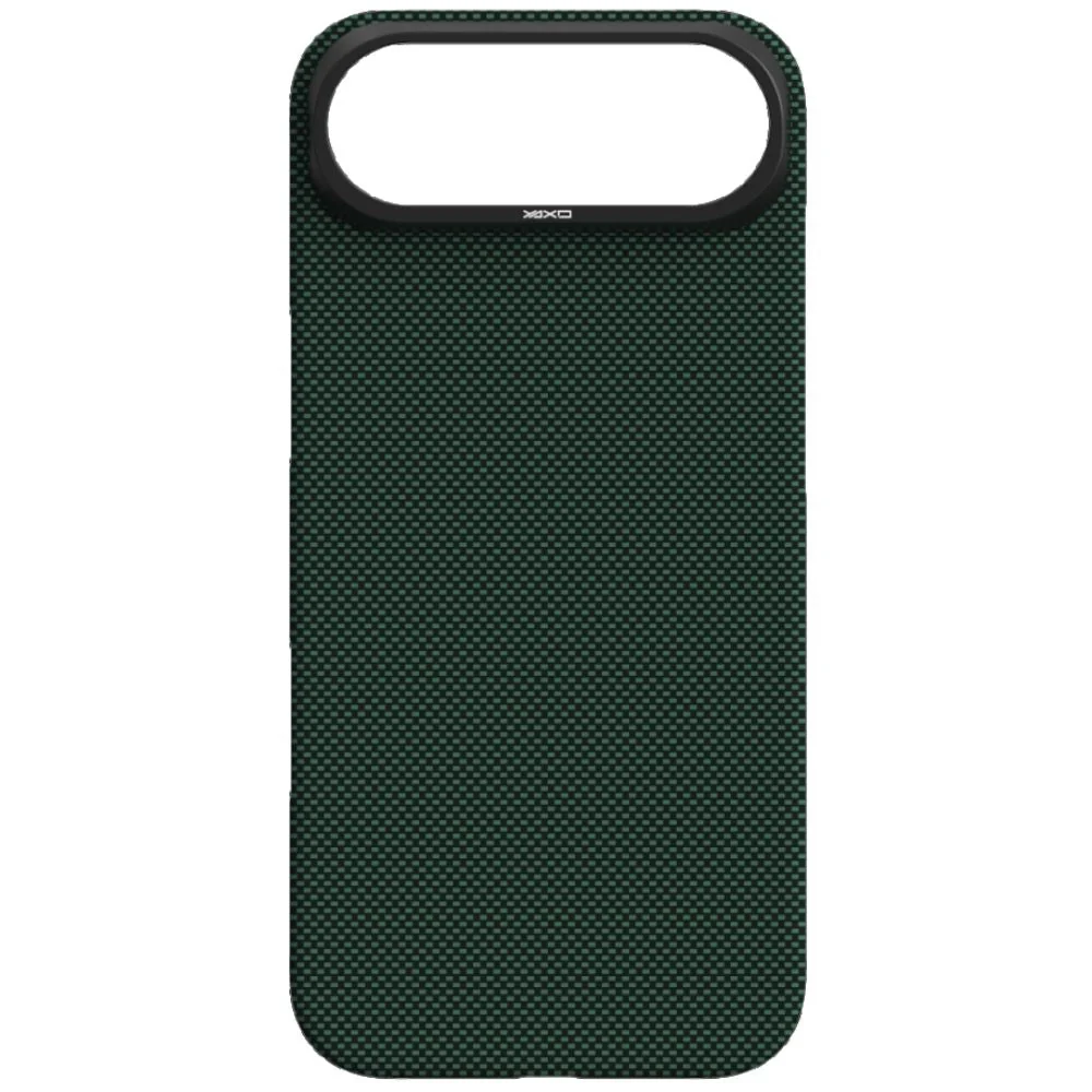 Handyhülle für iPhone Air, YAXO Aramid Fiber Ultra Slim mit MagSafe, Grün