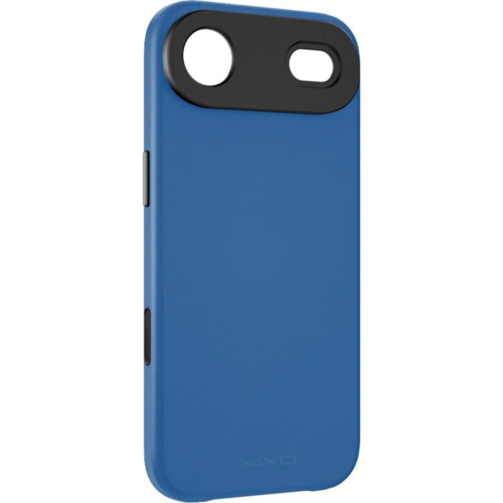 Handyhülle für iPhone Air, YAXO Leather Gear Slim Case MagSafe, Blau