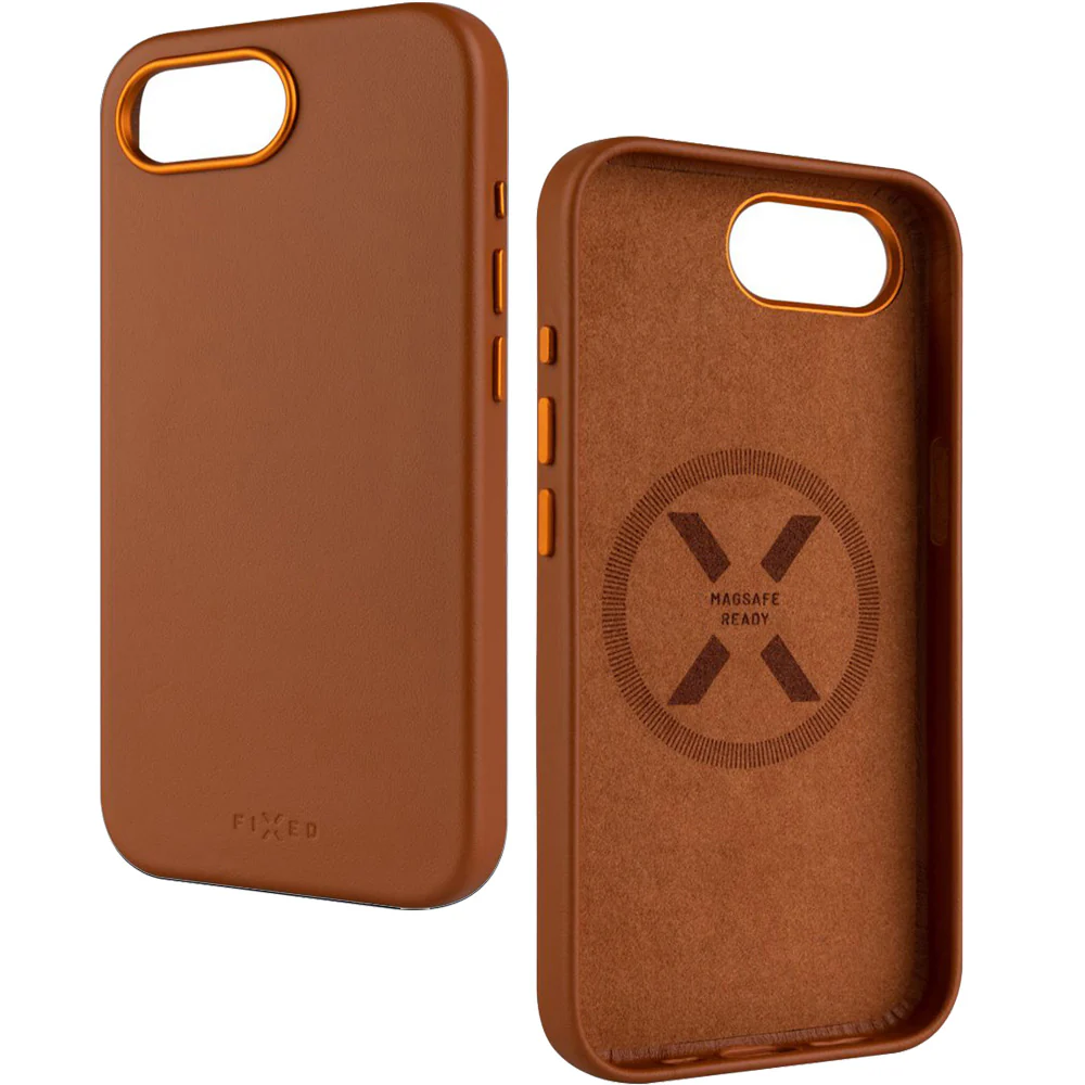 Handyhülle für iPhone 17e / 16e, Fixed MagLeather mit MagSafe, Braun - Image 4