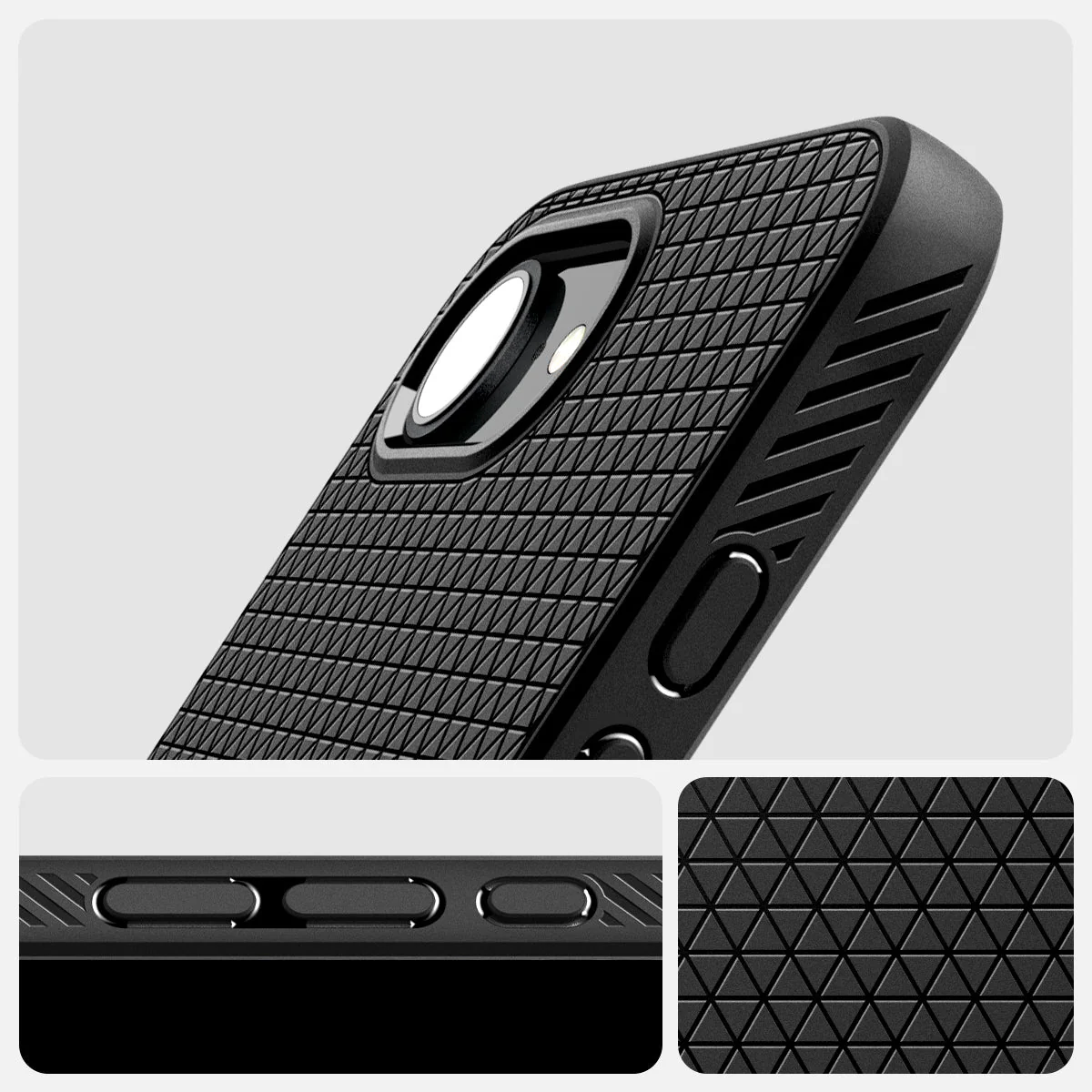 Handyhülle für iPhone 17e / 16e, Spigen Liquid Air, Schwarz - Image 2