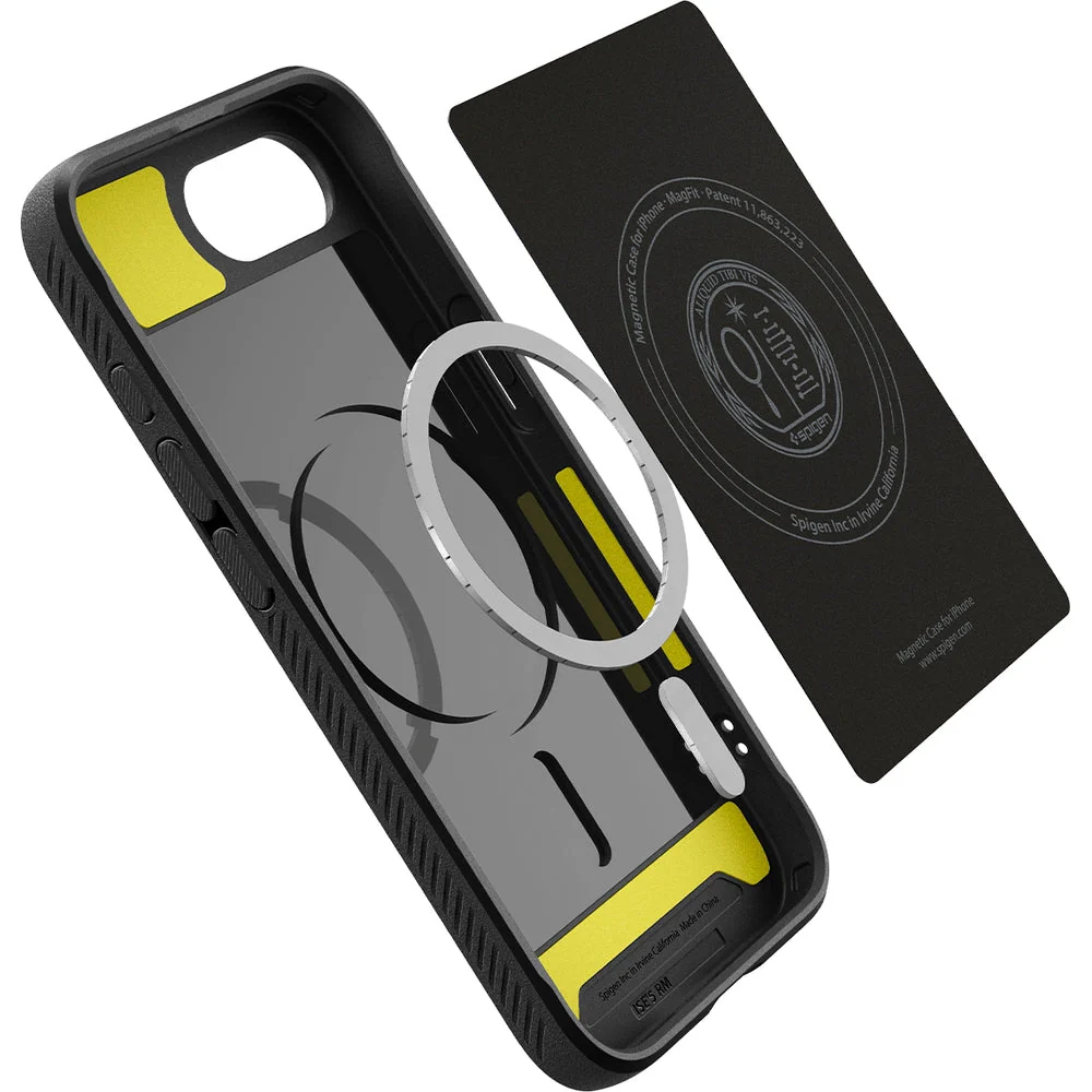 Handyhülle für iPhone 17e / 16e, Spigen Rugged Armor Mag mit MagSafe, Schwarz - Image 11