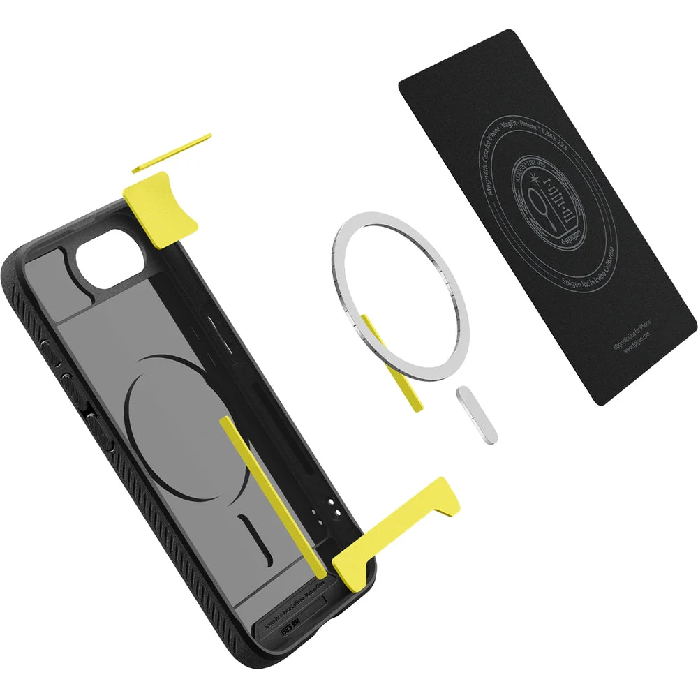 Handyhülle für iPhone 17e / 16e, Spigen Rugged Armor Mag mit MagSafe, Schwarz - Image 13