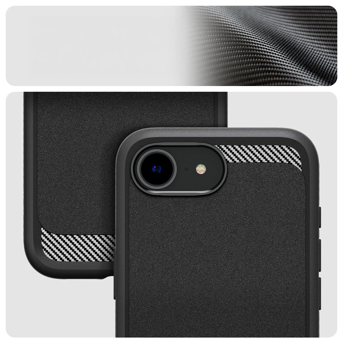 Handyhülle für iPhone 17e / 16e, Spigen Rugged Armor Mag mit MagSafe, Schwarz - Image 5