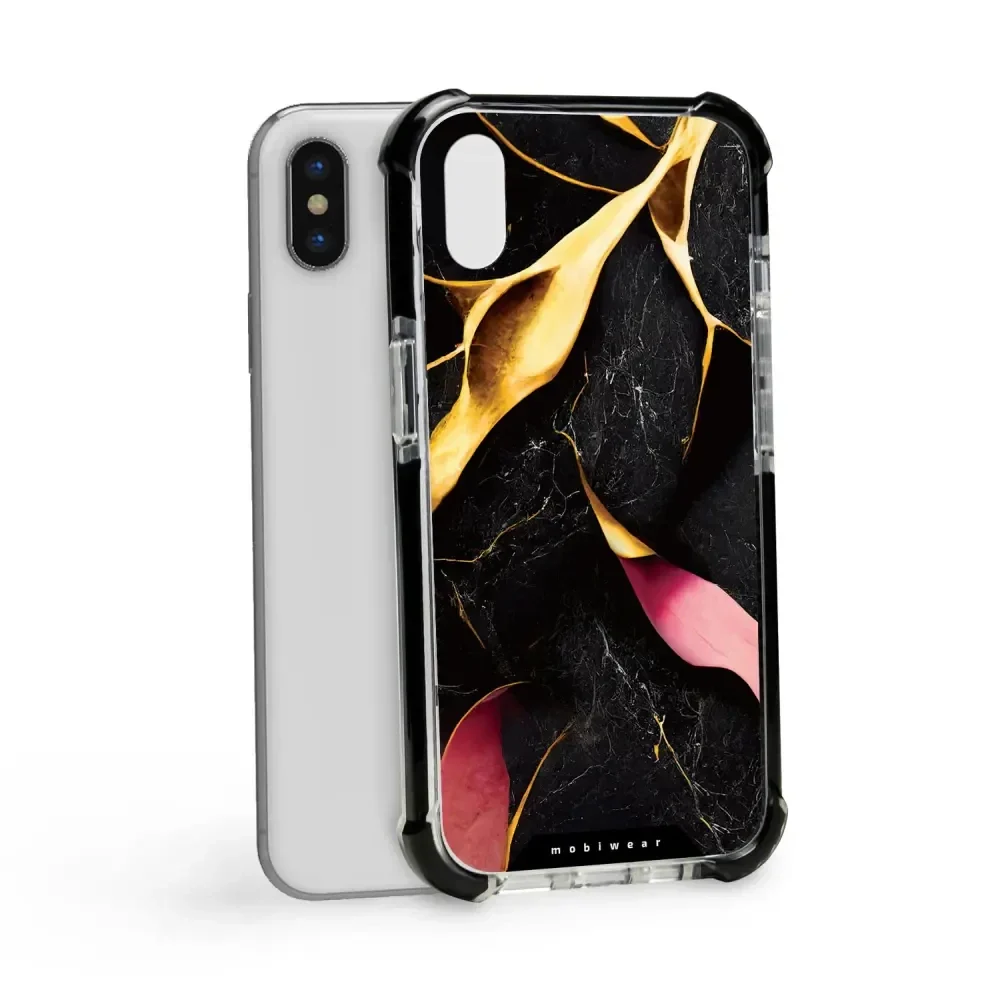 Handyhülle für iPhone Xs mit MagSafe, Mobiwear Elite Bumper, Vergoldetes Erz - Image 17