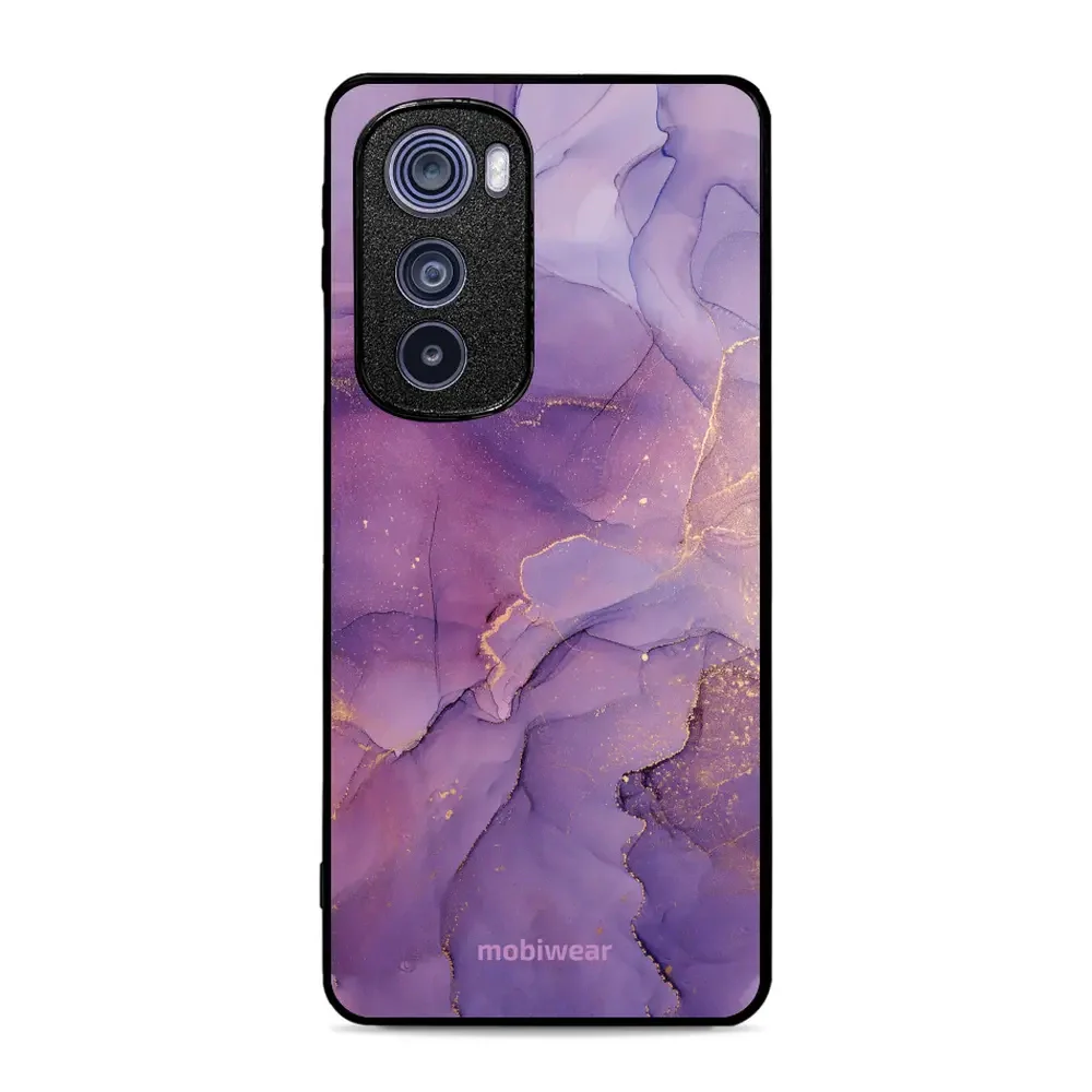 Handyhülle für Motorola Edge 30, Mobiwear Glossy Case, Violett