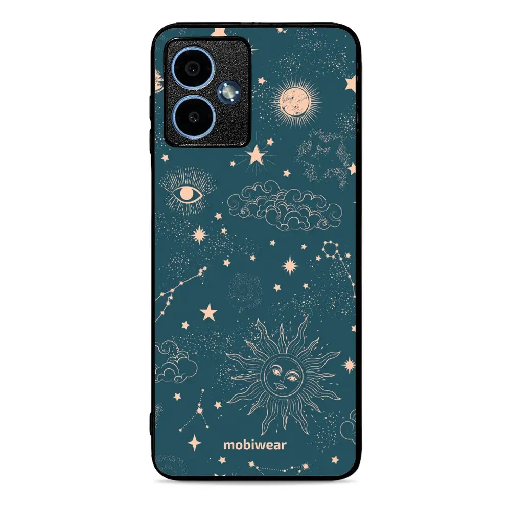 Handyhülle für Motorola Moto G14, Mobiwear Glossy Case, Astraler Staub