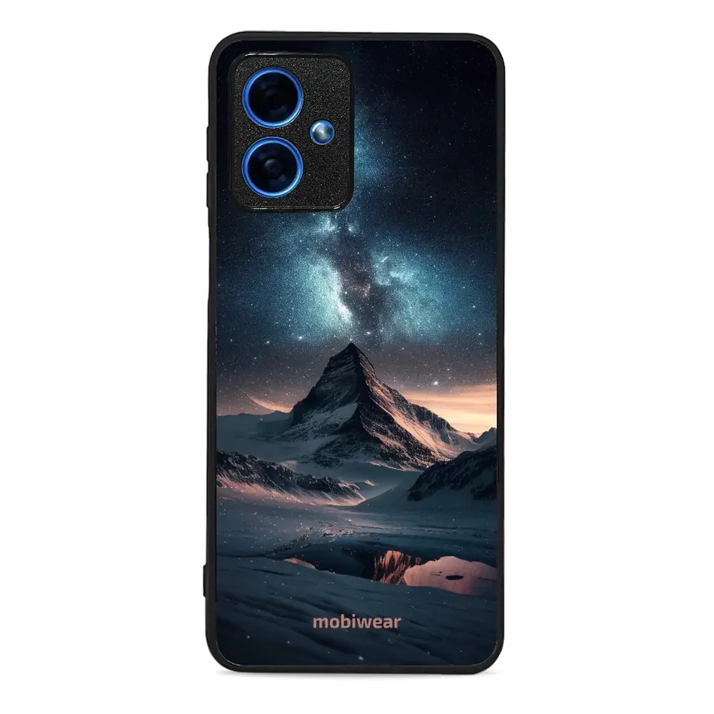Handyhülle für Motorola Moto G54 5G, Mobiwear Glossy Case, Nachtberg