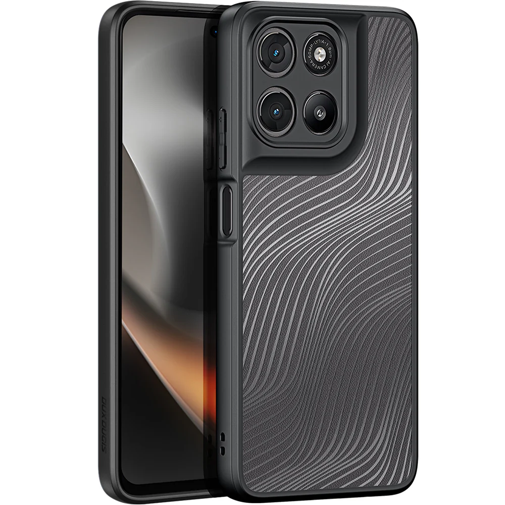 Handyhülle für Motorola Moto G67 Power / G57 Power / G100 / G100S, Dux Ducis Aimo, Transparent mit Schwarzen Rahmen - Image 2