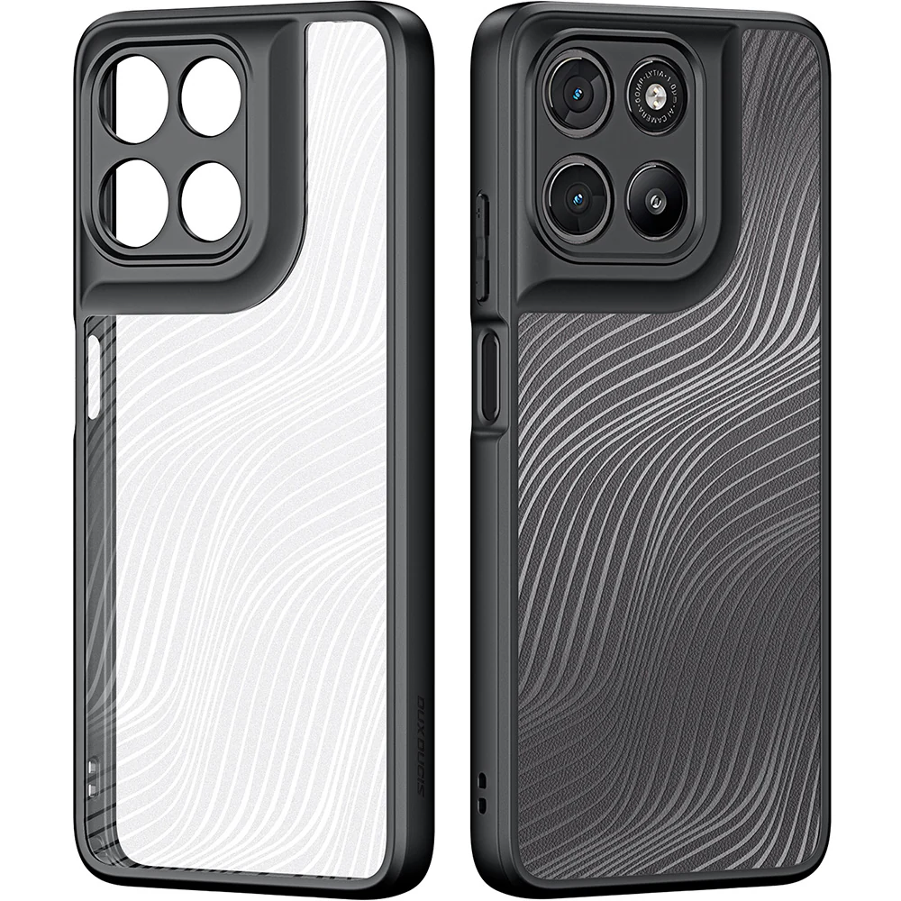 Handyhülle für Motorola Moto G67 Power / G57 Power / G100 / G100S, Dux Ducis Aimo, Transparent mit Schwarzen Rahmen - Image 3