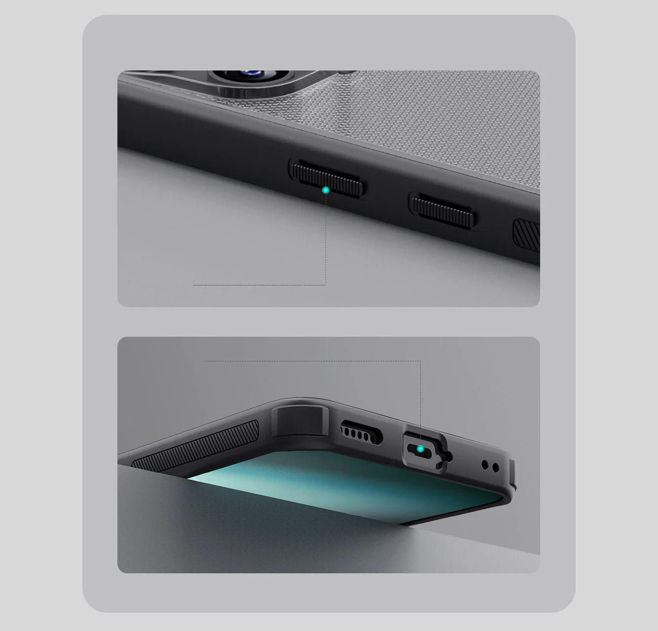 Handyhülle für Nothing Phone 3, Nillkin Frosted Shield Pro, Durchscheinend-Schwarz - Image 16